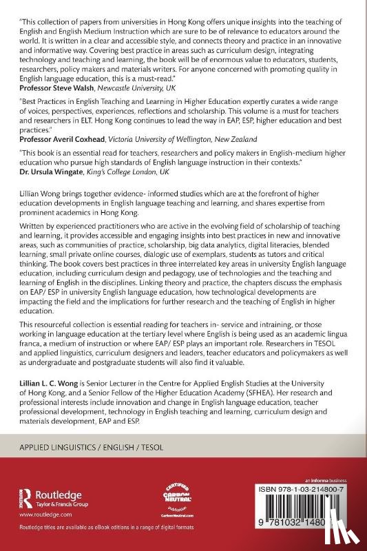  - Best Practices in English Teaching and Learning in Higher Education