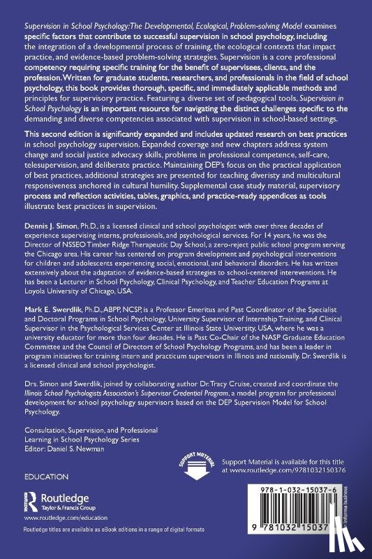 Simon, Dennis J. (Loyola University of Chicago, Swerdlik, Mark E. (Illinois State University - Supervision in School Psychology