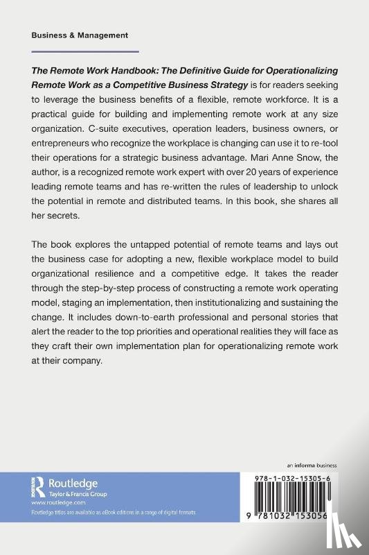 Snow, Mari Anne - The Remote Work Handbook