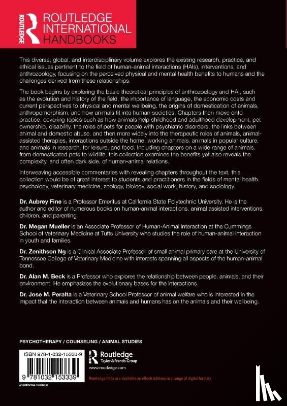  - The Routledge International Handbook of Human-Animal Interactions and Anthrozoology
