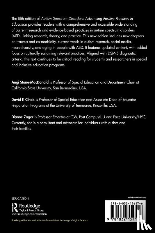  - Autism Spectrum Disorders