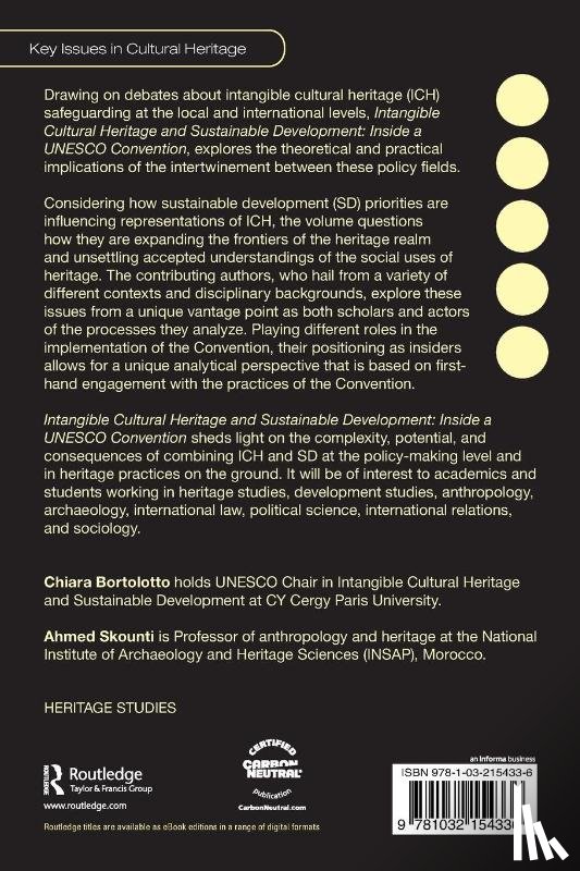  - Intangible Cultural Heritage and Sustainable Development