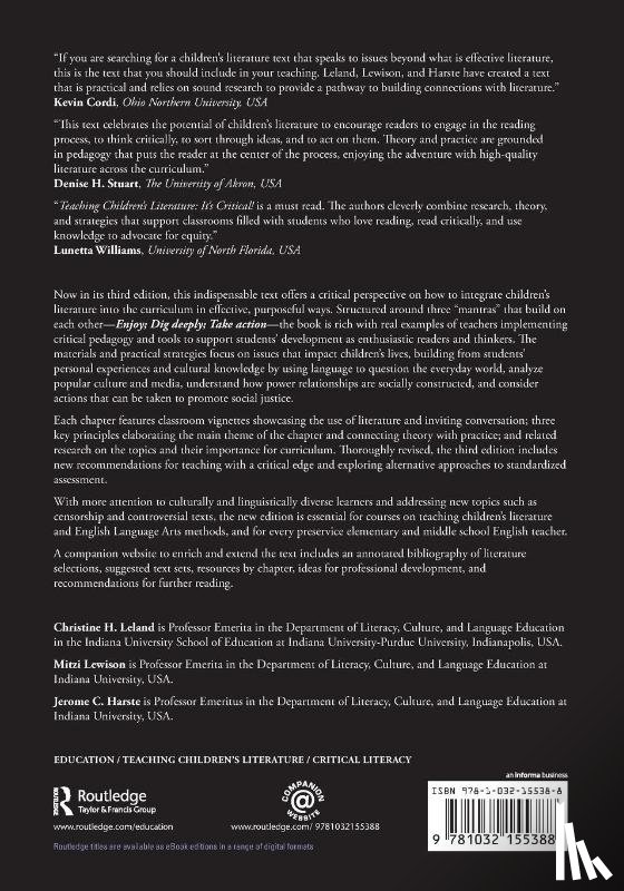 Leland, Christine H. (Indiana University-Purdue University, Lewison, Mitzi, Harste, Jerome C. (Indiana University-Bloomington (Emeritus) - Teaching Children's Literature
