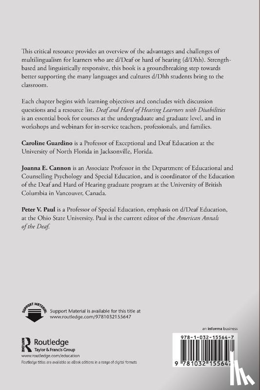  - Deaf and Hard of Hearing Learners With Disabilities