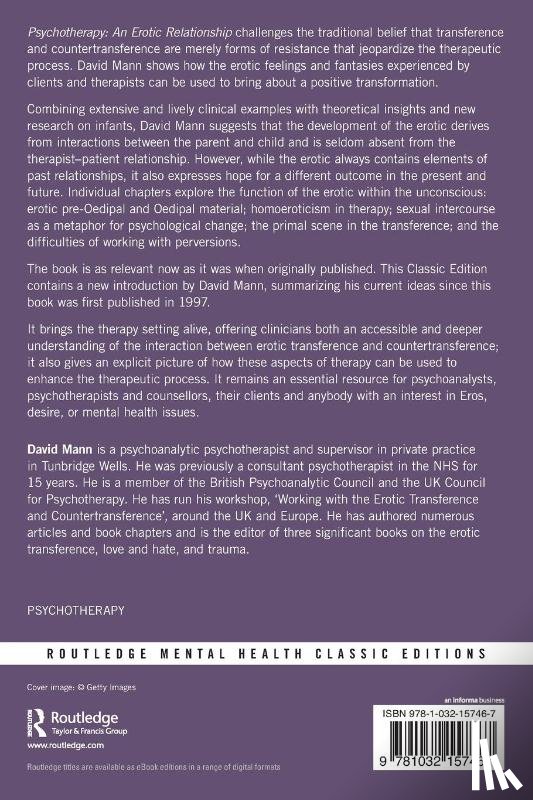 Mann, David - Psychotherapy: An Erotic Relationship