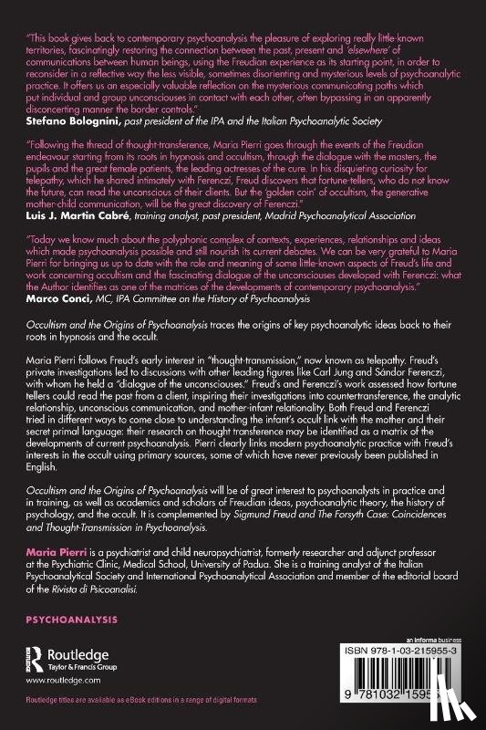 Pierri, Maria - Occultism and the Origins of Psychoanalysis