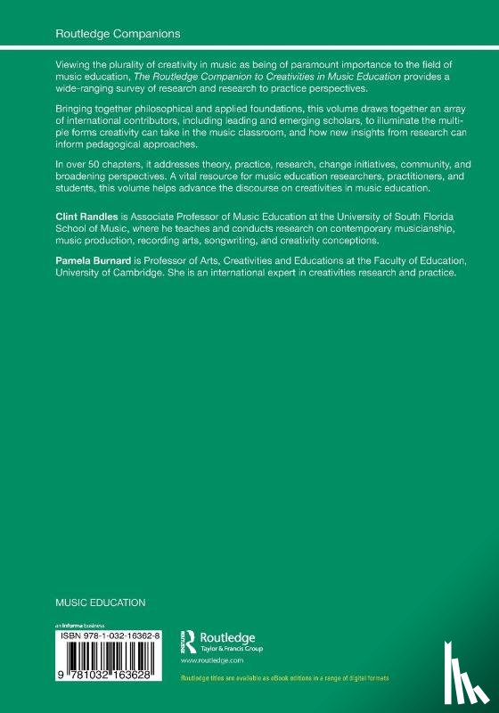  - The Routledge Companion to Creativities in Music Education