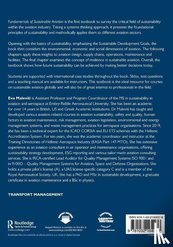 Maleviti, Eva - Fundamentals of Sustainable Aviation