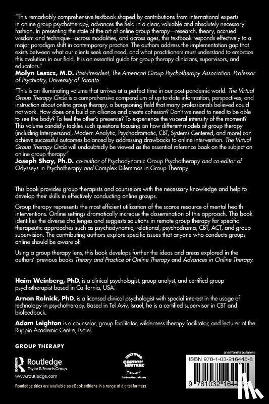  - The Virtual Group Therapy Circle