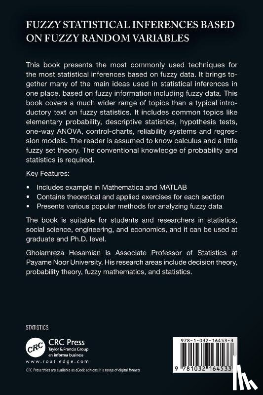 Hesamian, Gholamreza (Payame Noor University (Shahrekourd) - Fuzzy Statistical Inferences Based on Fuzzy Random Variables