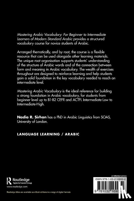 Sirhan, Nadia - Mastering Arabic Vocabulary