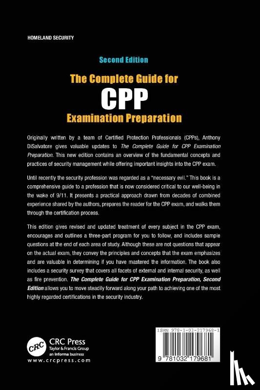 DiSalvatore, Anthony V. - The Complete Guide for CPP Examination Preparation