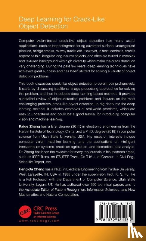 Zhang, Kaige, Cheng, Heng-Da (Utha State Uni.) - Deep Learning for Crack-Like Object Detection