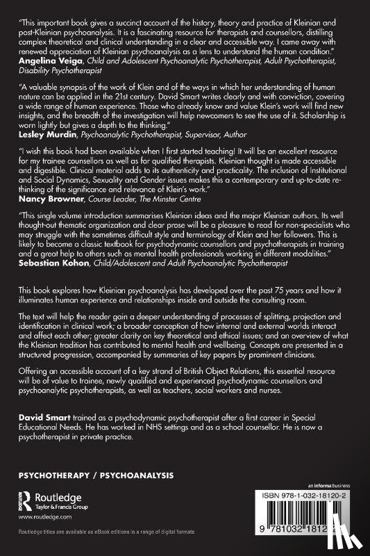 Smart, David - The Kleinian Tradition for Psychotherapists and Counsellors