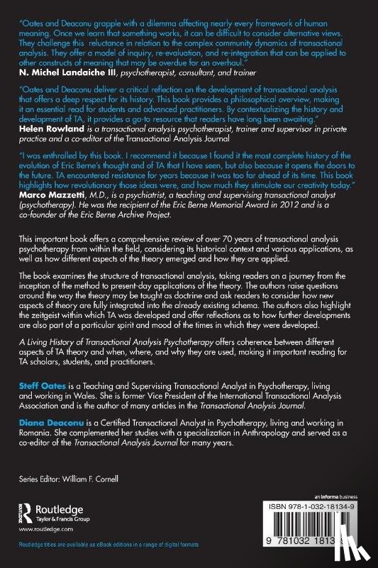 Oates, Steff, Deaconu, Diana - A Living History of Transactional Analysis Psychotherapy