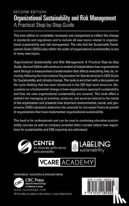 Staaf, Denice Viktoria, Pojasek, Robert B. (Pojasek & Associates LLC & Harvard University - Organizational Sustainability and Risk Management