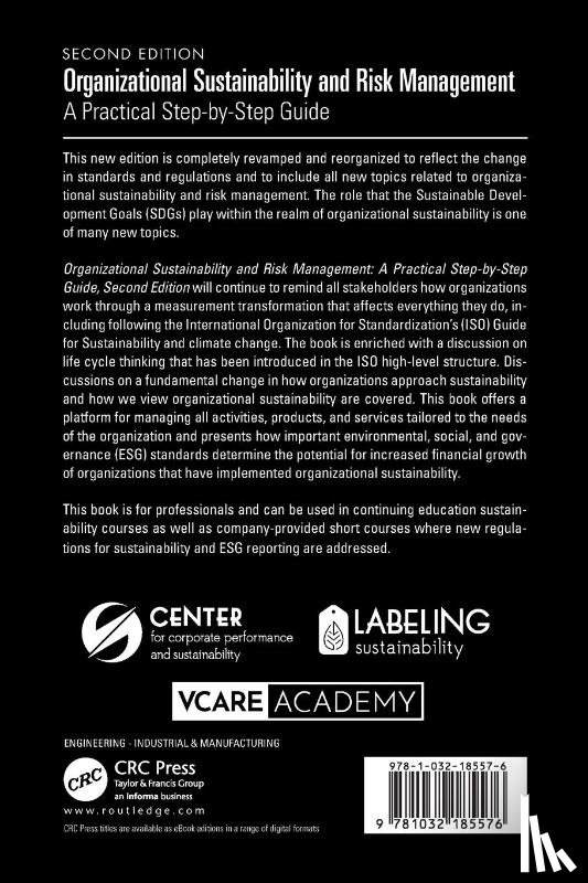 Staaf, Denice Viktoria, Pojasek, Robert B. (Pojasek & Associates LLC & Harvard University - Organizational Sustainability and Risk Management