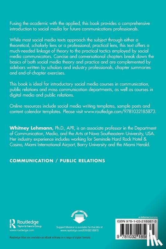 Lehmann, Whitney (Nova Southeastern University - Social Media Theory and Communications Practice