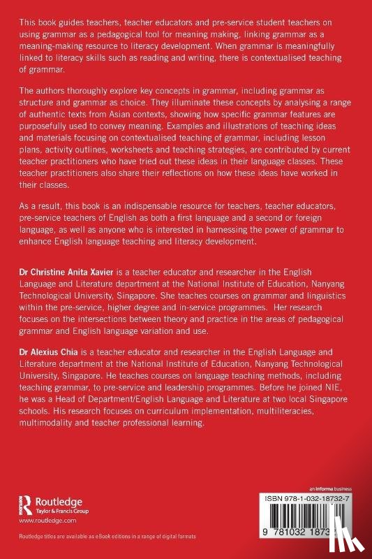 Xavier, Christine (National Institute of Education, Chia, Alexius (National Institue of Education - Teaching English Grammar in Asian Contexts