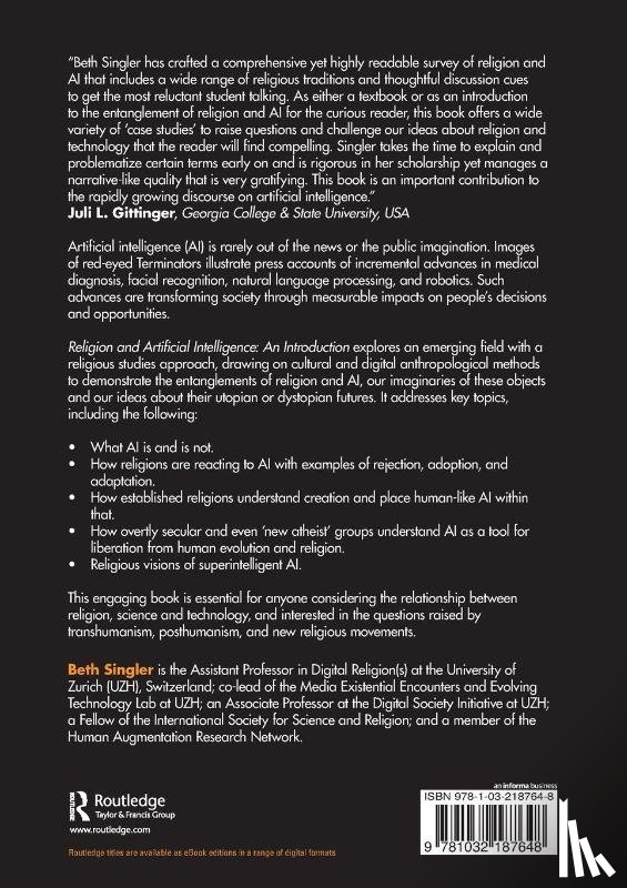 Singler, Beth (University of Cambridge - Religion and Artificial Intelligence