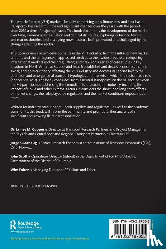 Cooper, James M., Aarhaug, Jorgen, Scott, John - Taxi, Limousine, and Transport Network Company Regulation