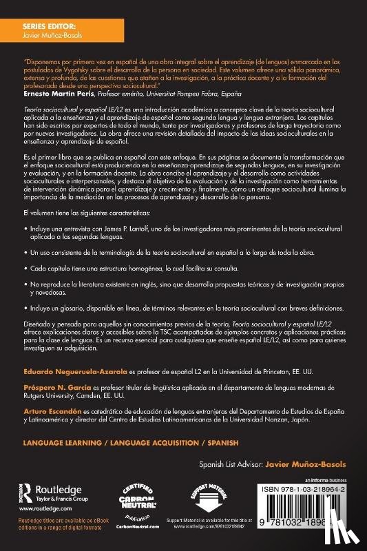  - Teoria sociocultural y espanol LE/L2