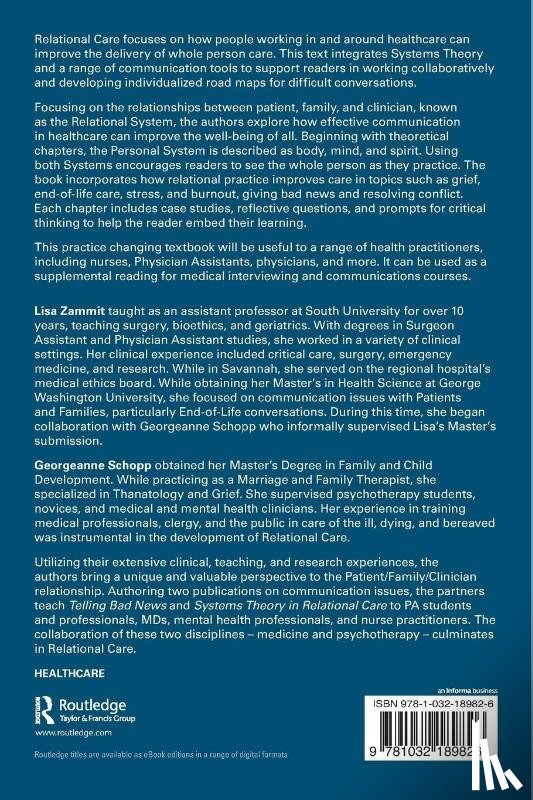 Zammit, Lisa, Schopp, Georgeanne - Relational Care