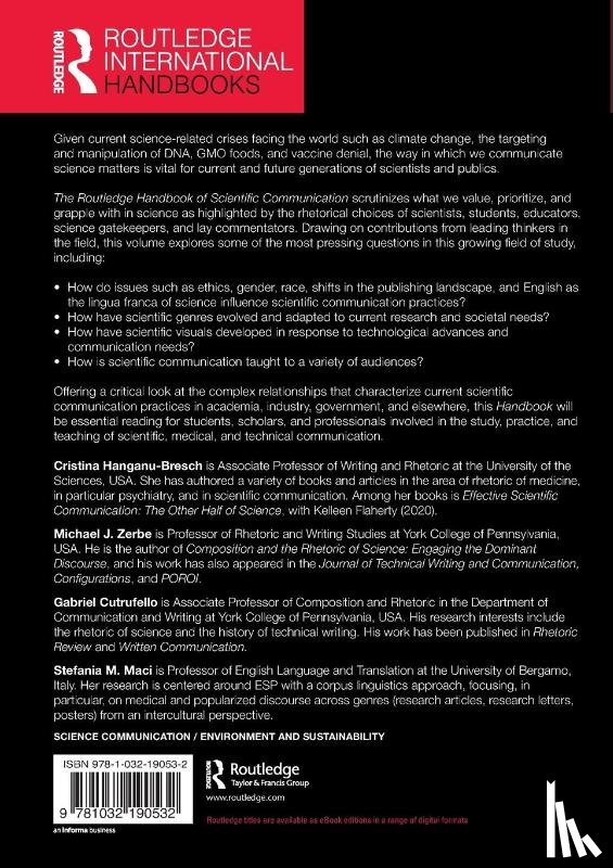  - The Routledge Handbook of Scientific Communication