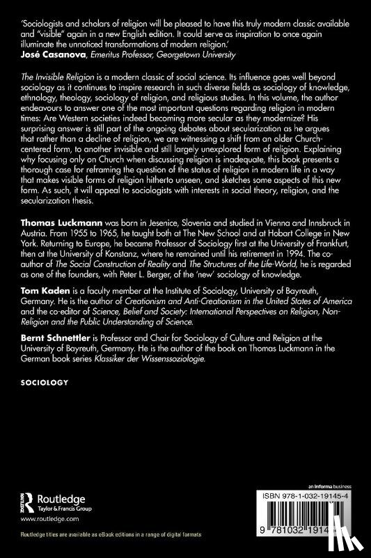 Luckmann, Thomas - The Invisible Religion