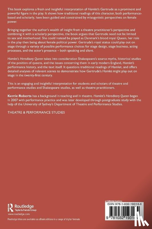 Roberts, Kerrie (University of Sydney - Hamlet’s Hereditary Queen