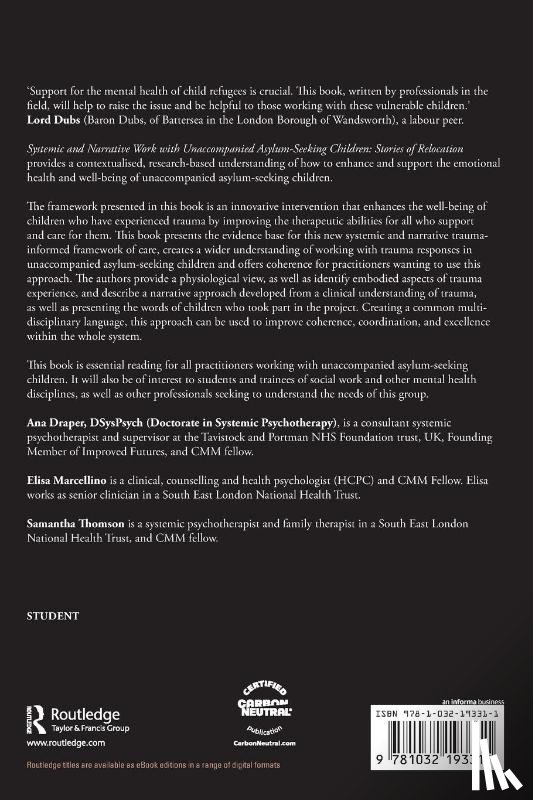 Draper, Ana, Marcellino, Elisa, Thomson, Samantha - Systemic and Narrative Work with Unaccompanied Asylum-Seeking Children