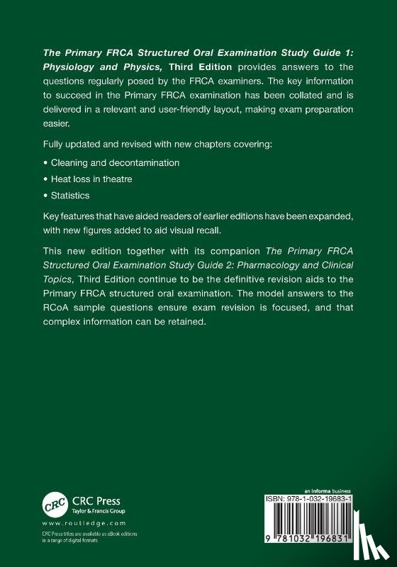 Wijayasiri, Lara (Ashford and St Peter's NHS Trust), McCombe, Kate - The Primary FRCA Structured Oral Examination Study Guide 1