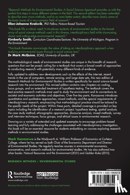 Kanazawa, Mark (Carleton College - Research Methods for Environmental Studies