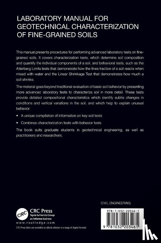 Lutenegger, Alan J. (University of Massachusetts - Laboratory Manual for Geotechnical Characterization of Fine-Grained Soils