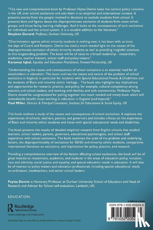 Demie, Feyisa (Durham University - Understanding the Causes and Consequences of School Exclusions
