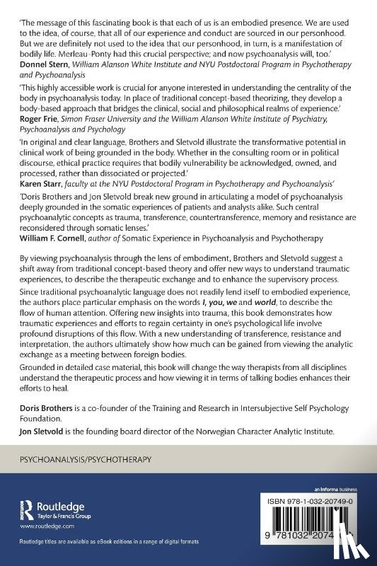 Brothers, Doris, Sletvold, Jon - A New Vision of Psychoanalytic Theory, Practice and Supervision