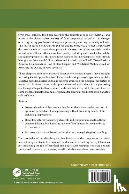  - Chemical and Functional Properties of Food Components