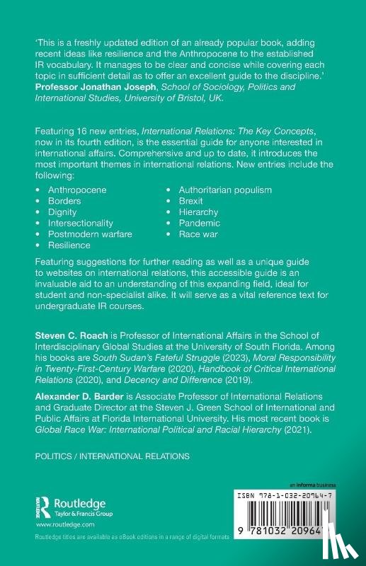 Roach, Steven C. (University of South Florida, Barder, Alexander D. - International Relations