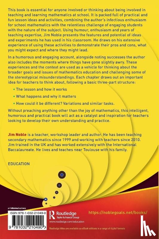 Noble, Jim - Mathematics Lessons to Look Forward To!