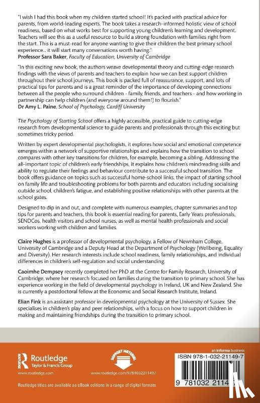 Hughes, Claire, Dempsey, Caoimhe, Fink, Elian - The Psychology of Starting School