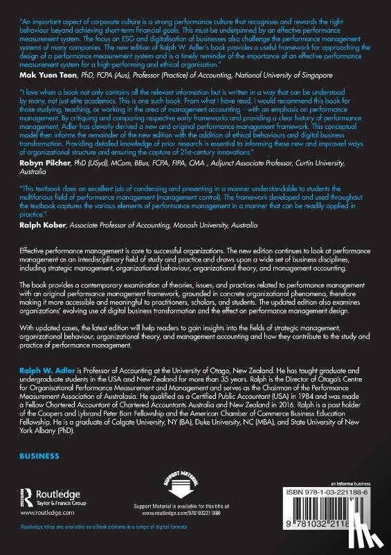 Adler, Ralph W. (University of Otago - Strategic Performance Management
