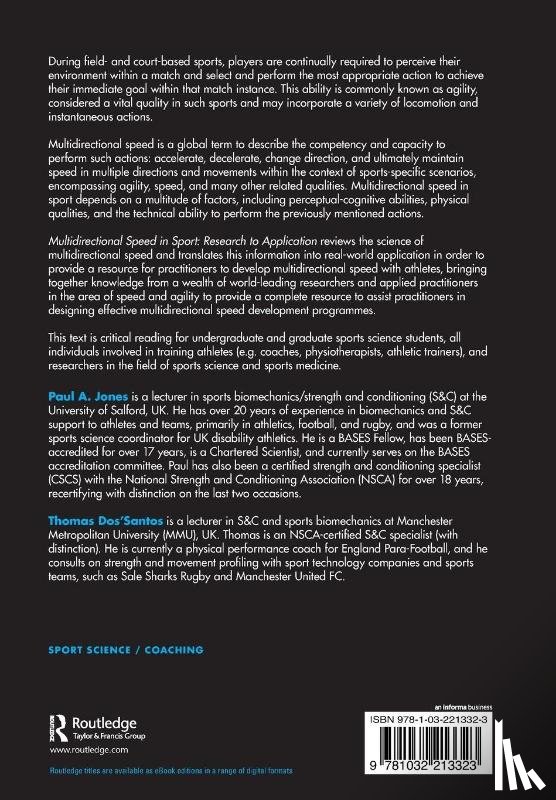  - Multidirectional Speed in Sport
