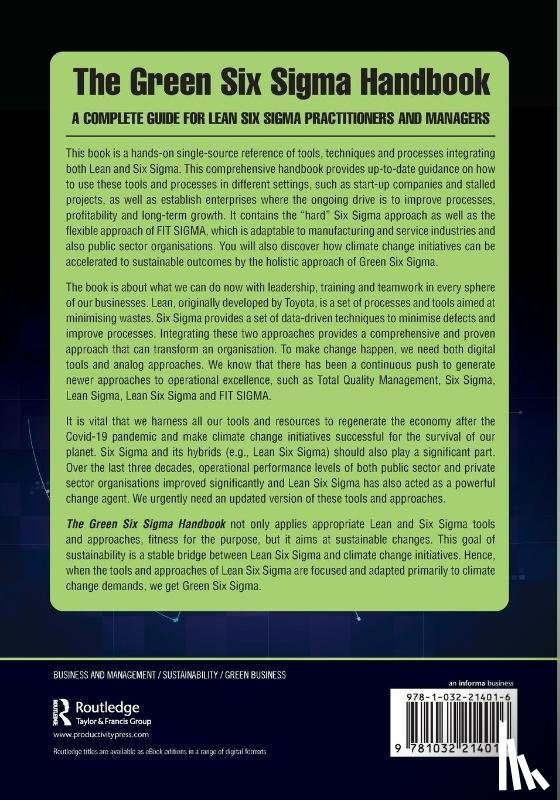 Basu, Ron - The Green Six Sigma Handbook