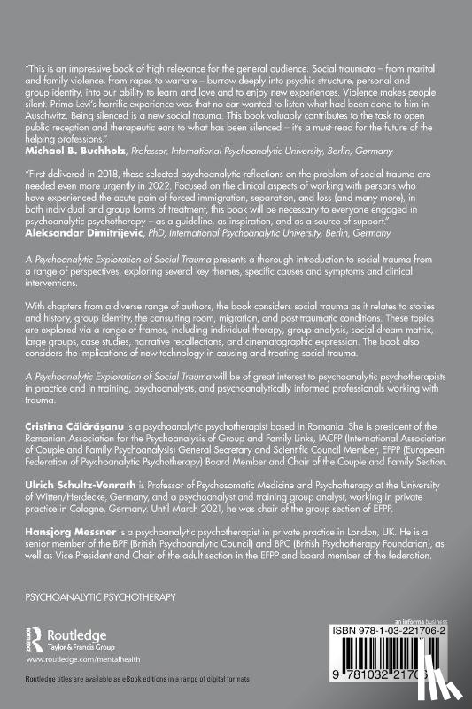  - A Psychoanalytic Exploration of Social Trauma