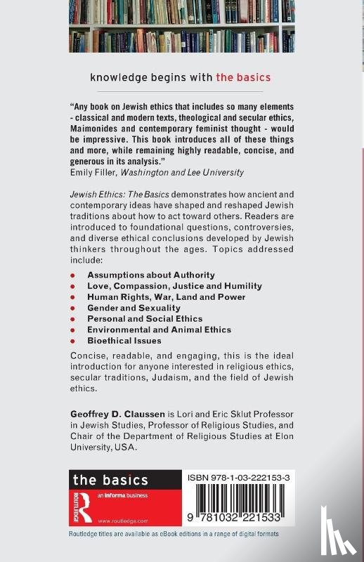 Claussen, Geoffrey D. - Jewish Ethics: The Basics