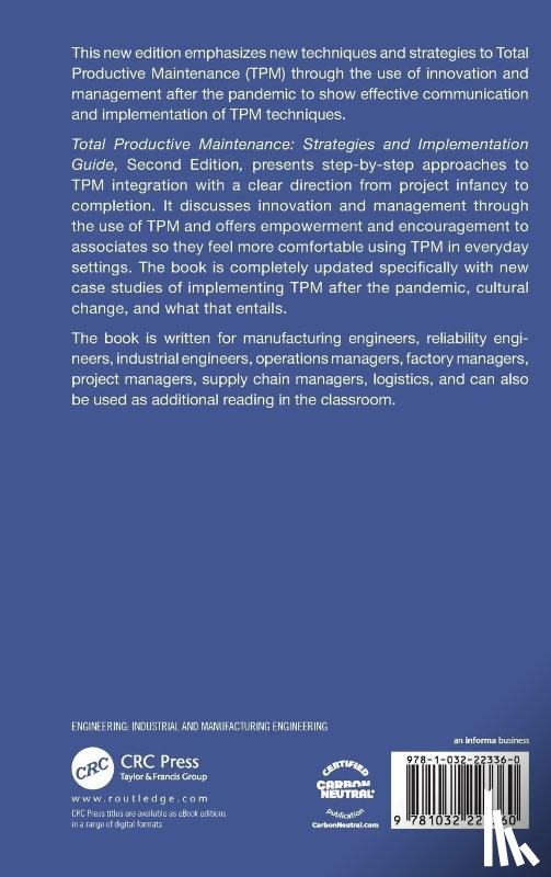 Agustiady, Tina (BASF Chemical, Cudney, Elizabeth A. (Maryville University - Total Productive Maintenance