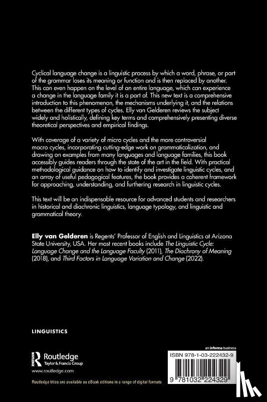 van Gelderen, Elly (Arizona State University) - The Linguistic Cycle