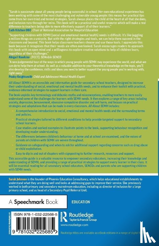 Johnson, Sarah - All About SEMH: A Practical Guide for Secondary Teachers