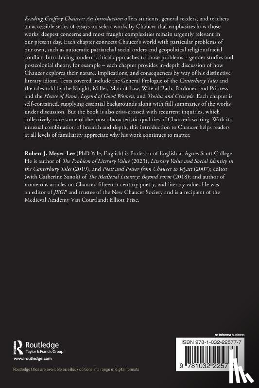 Meyer-Lee, Robert J. - Reading Geoffrey Chaucer