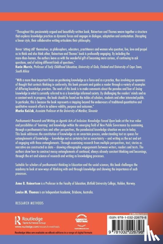 Reinertsen, Anne B., Thomas, Louise M. - Posthumanist Research and Writing as Agentic Acts of Inclusion